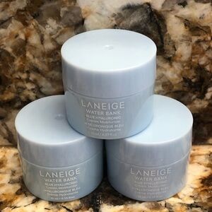 Set of 3 Laneige Mini Travel Size Water Bank Blue Hyaluronic Cream